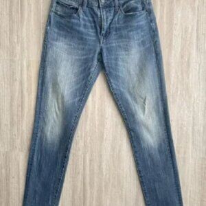 American Eagle Jeans Mens 30x32 Slim Straight Extreme Flex 4 Whiskered Stretch